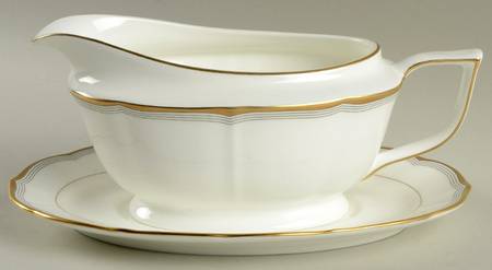 Gold Tiara Gravy Boat & Underplate