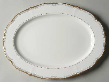 Gold Tiara 14" Oval Serving Platter