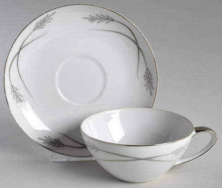 Grace Ine Flat Cup & Saucer Set by Mikasa