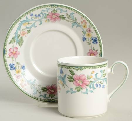 Grandmere Flat Cup & Saucer Set