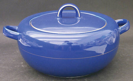 Granada Blue 2 Qt Round Covered Casserole