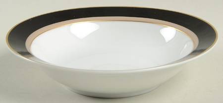 Grandeur Black Rim Fruit/Dessert (Sauce) Bowl