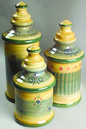Granada Blue (3 Piece) Canister Set (Box Set)
