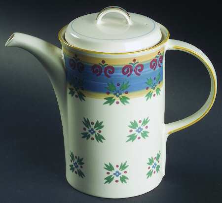 Granada Blue Coffee Pot & Lid