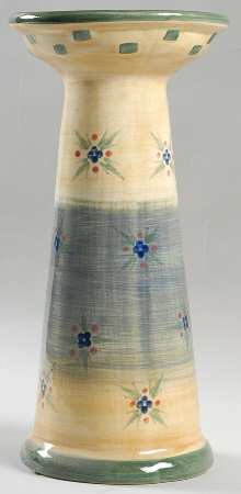 Granada Blue 12" Pillar Candleholder