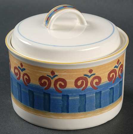 Granada Blue Sugar Bowl & Lid