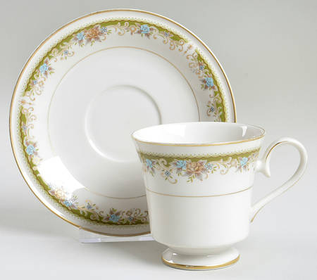 Greendale Footed Cup & Saucer Set
