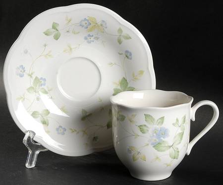 Greenfield Flat Cup & Saucer Set