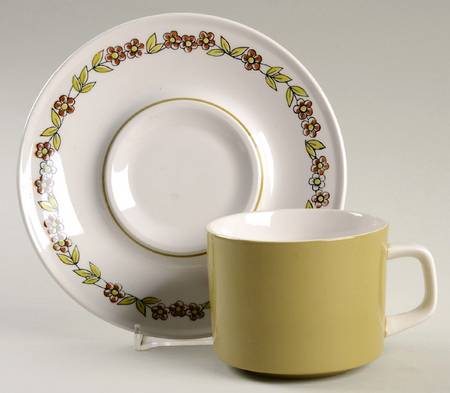 Greenville Flat Cup & Saucer Set by Mikasa