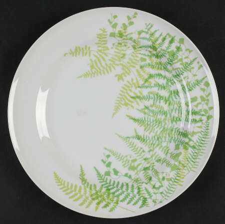 Green Fern 12" Chop Plate (Round Platter)