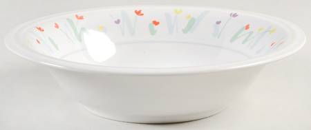 Green Meadow Rim Soup Bowl