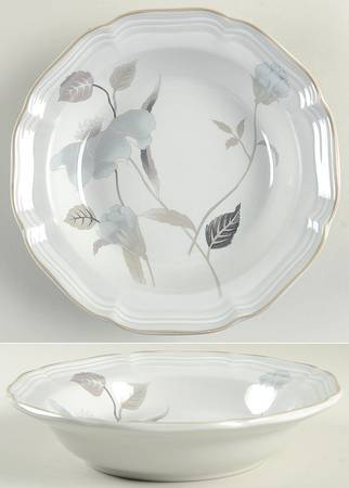 Gray Mist Rim Soup Bowl by Mikasa
