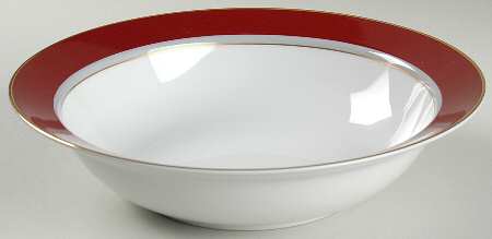 Grandeur Red 9" Round Vegetable Bowl
