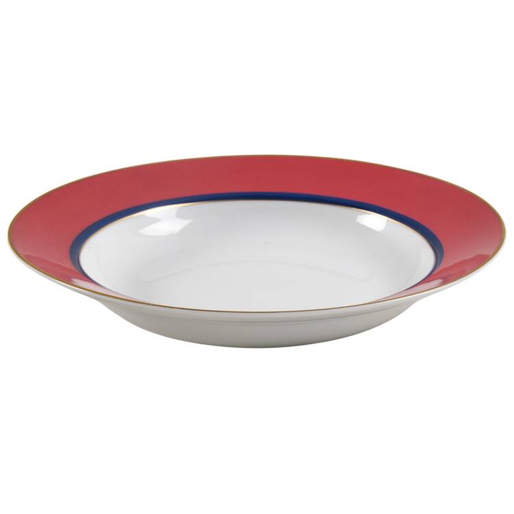 Grandeur Raspberry Rim Soup Bowl