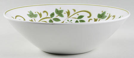 Green Swirl 9" Round Vegetable Bowl