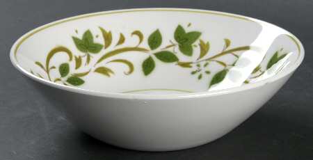 Green Swirl Coupe Cereal Bowl