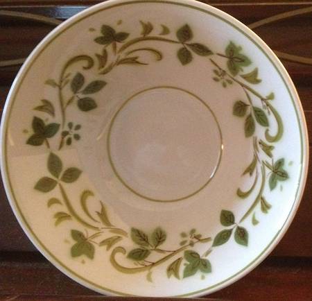 Green Swirl Saucer