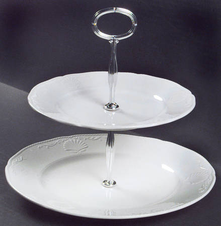 Hampton Bays 6 5/8"-10"  2 Tiered Serving Tray (Dp, Sp) HC