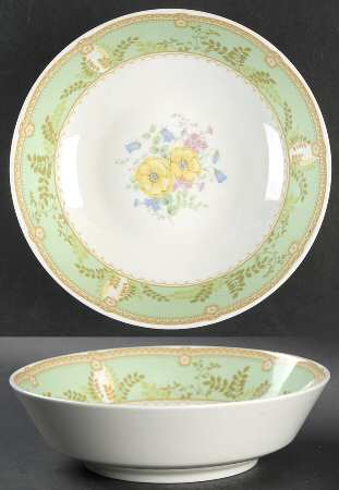 Hampton Court Green 8" Round Vegetable Bowl