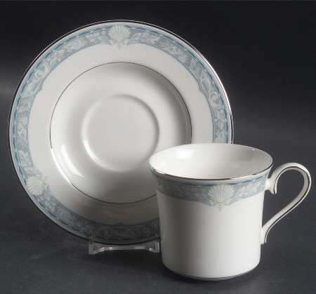 Harbour Crest Flat Cup & Saucer Set