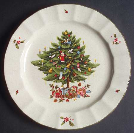 Happy Holidays Salad Plate by Mikasa