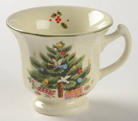 Happy Holidays Footed Cup