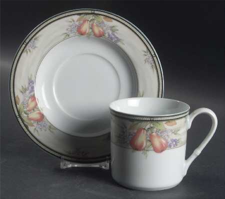 Harvestville Flat Cup & Saucer Set