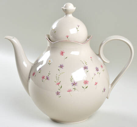 Heather Blossoms Coffee Pot & Lid