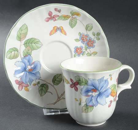 Heirloom Flat Cup & Saucer Set