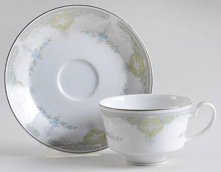 Hepburn Flat Cup & Saucer Set by Mikasa