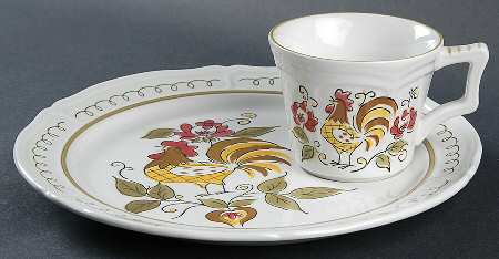 Heritage Snack Plate & Cup Set