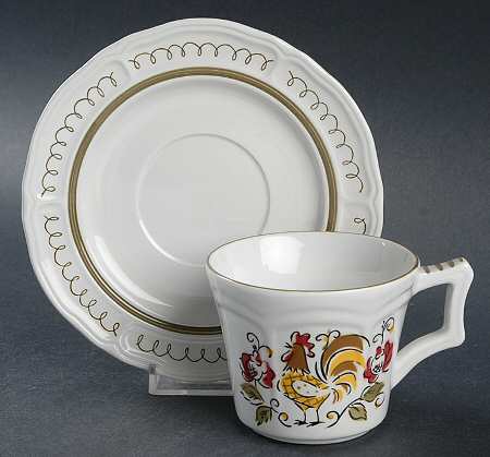 Heritage Flat Cup & Saucer Set