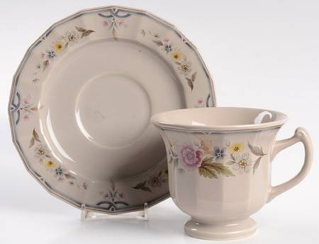 Heather Rose Footed Cup & Saucer Set