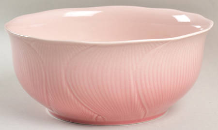 Hibiscus Pale Pink 7" Round Vegetable Bowl