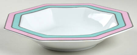 Hi Rise Pink Rim Soup Bowl