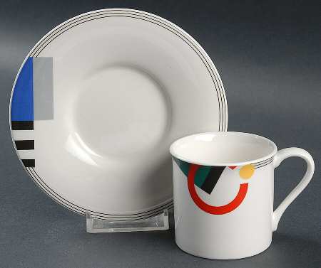 High Spirits Flat Demitasse Cup & Saucer Set