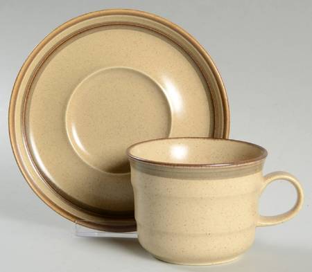 Country Side Flat Cup & Saucer Set