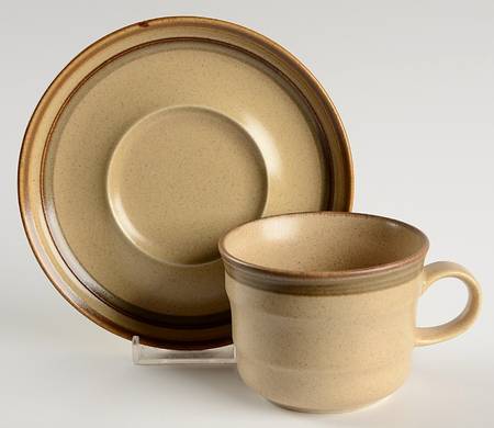 Country Side Flat Cup & Saucer Set