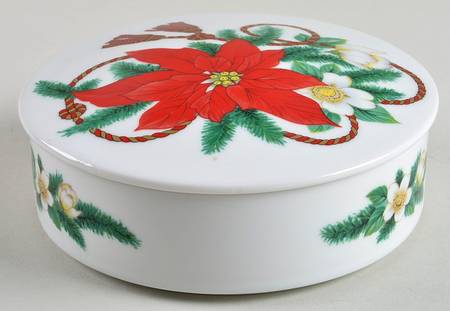 Holiday Charm 5" Round Box & Lid