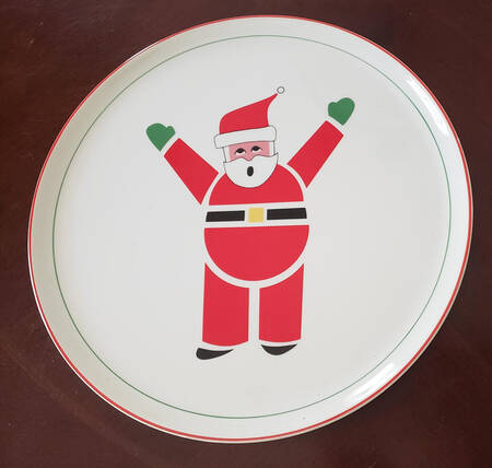 Ho Ho Santa Cake Plate