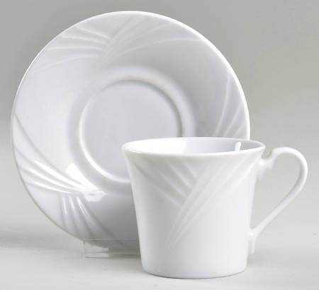 Horizon Flat Cup & Saucer Set