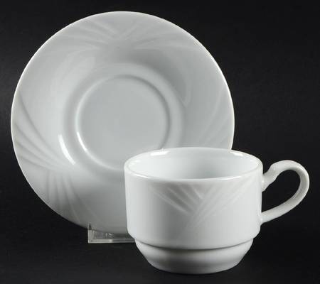 Horizon Flat Cup & Saucer Set