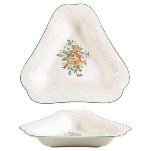 Holiday Season Triangular Tray by Mikasa