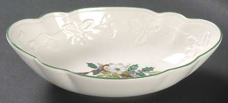 Holiday Season Oval Open Candy Dish