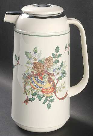 Holiday Season Plastic Thermos/Carafe & Lid