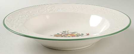 Holiday Season Large Rim Soup Bowl