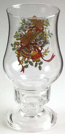 Holiday Season (2 Piece) Glassware Hurricane Lamp