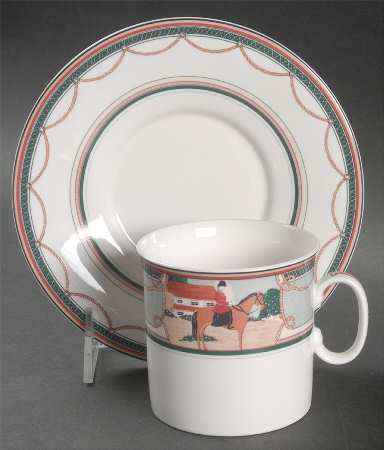 The Hunt Flat Cup & Saucer Set by Mikasa