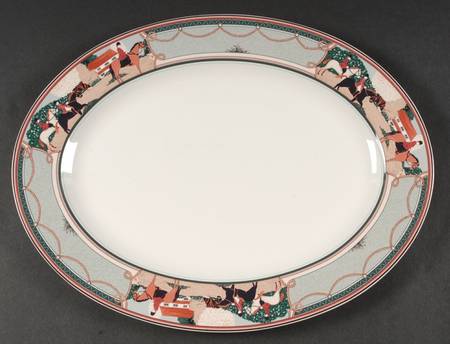 The Hunt 14" Oval Serving Platter