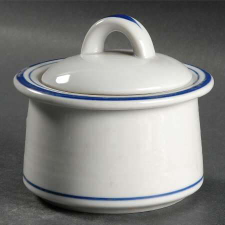 Blue Sugar Bowl & Lid